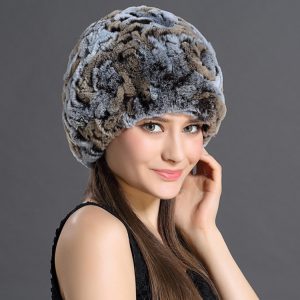 Women Winter Hats Real Fluffy Fur Beanies Cap