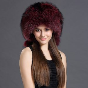 Women Hat Unisex Winter Fur Cap Russian Hat Bombers