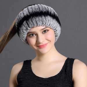 Authentic Fluffy Fur Headband Warm Scarf for Women